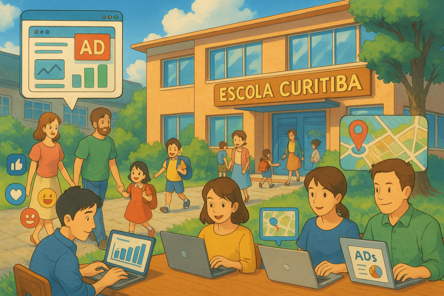 Como anunciar matrículas para escolas em Curitiba: guia passo a passo