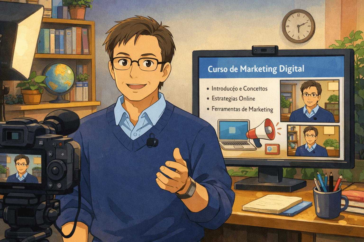 Gravação de Videoaulas em Curitiba: Estrutura Profissional para Cursos Online