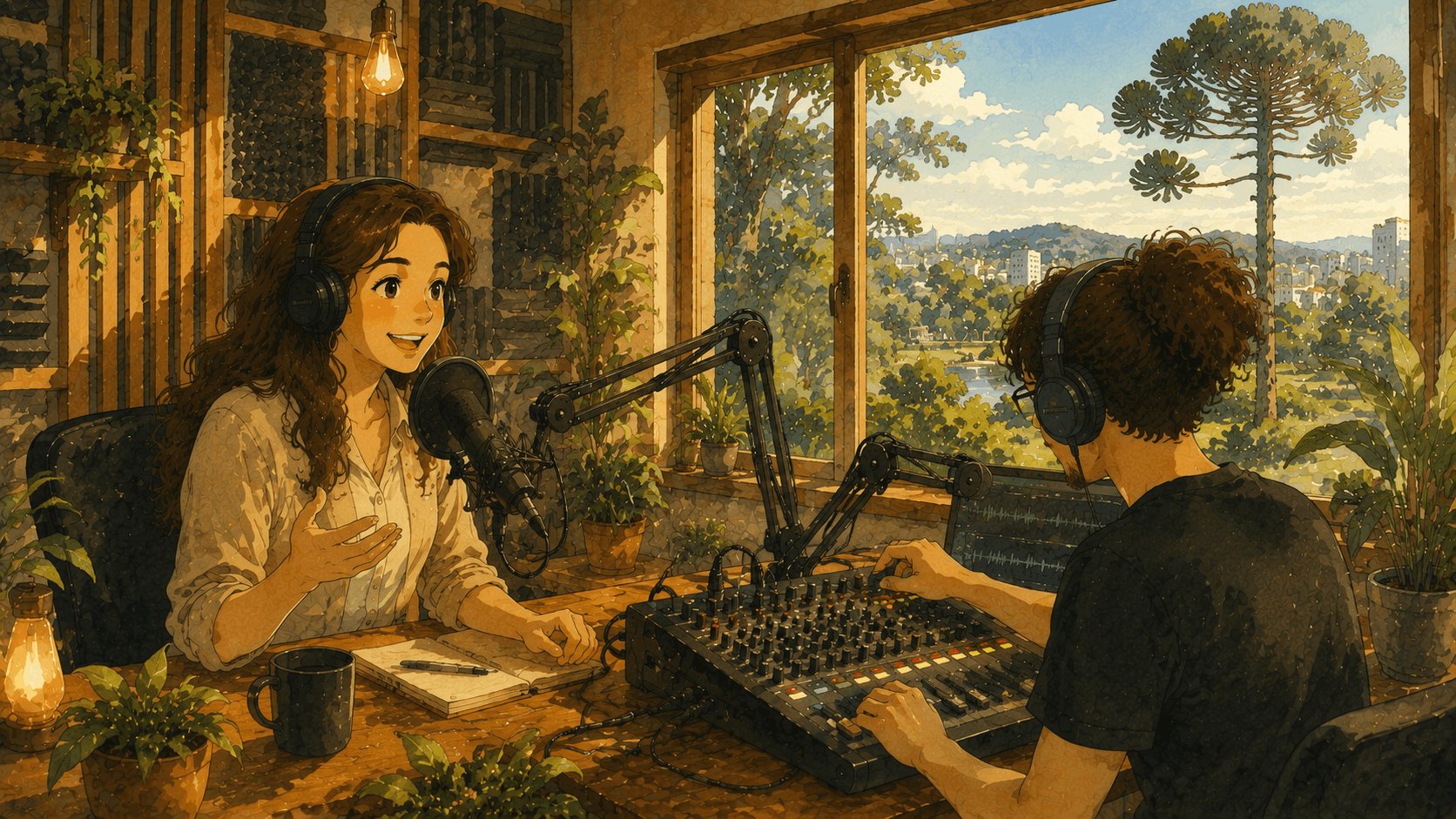 gravação podcast São José Pinhais em Curitiba - Produtora OGS
